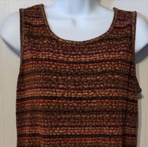Christopher & Banks Sleeveless Top XL Striped‎ Lightweight Multicolor A452